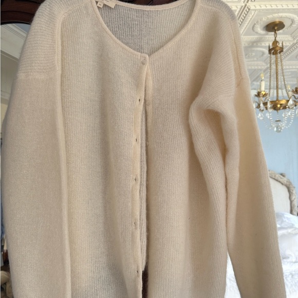 Sezane Gaspard Cardigan Écru. - Size XL - Picture 3 of 6